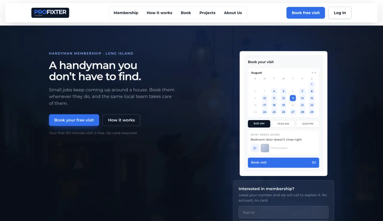 Profixter — Handyman Membership Platform
